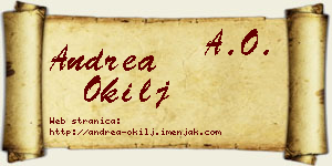 Andrea Okilj vizit kartica